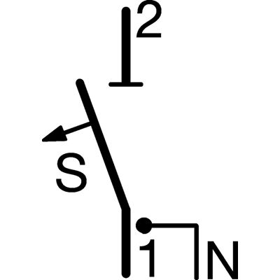 SLS Wyłącznik selektywny 50A 1P E szyny 12x5/10mm 40mm