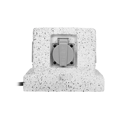 SŁUPEK Gniazdo ogrodowe 4G/U 3x1,5mm2 kabel H07RN-F szary