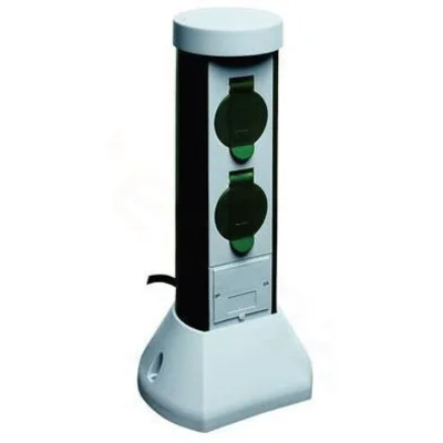 Słupek ogrodowy 2 x GS 16A 3p 230V, IP44 2mb OWY 3x1mm2