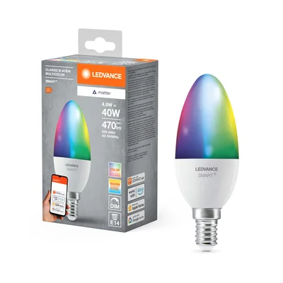 SMART+ MATTER Classic B40 4.9W 827...865 Multicolor E14