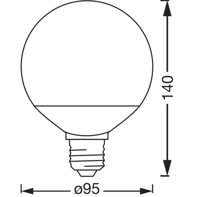 SMART+ MATTER Globe 95 100 14W 827...865 Vícebarevná E27