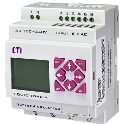 Smart Relay 100-240VAC, 6/4 Relay I/O LOGIC-10HR-A