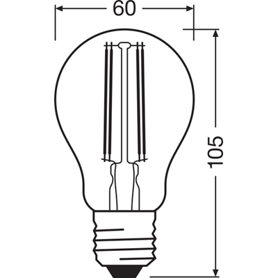 SMART+ WIFI LED bulb 5.5W A60 E27 806lm 2700K CW 230V