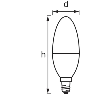 SMART+ WIFI LED bulb 5W B40 E14 470lm 2700-6500K 230V