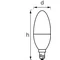 SMART+ WIFI LED bulb 5W B40 E14 470lm 2700-6500K 230V