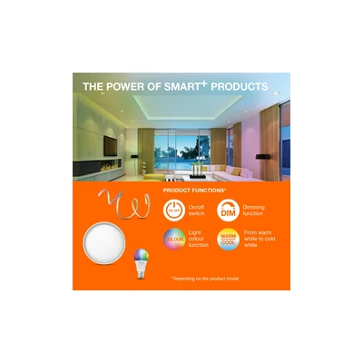 SMART+ WIFI LED žárovka 5,5W A60 E27 806lm 2700K CW 230V