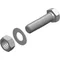 SMM8x16F Hot-dip galvanized hexagon head screw