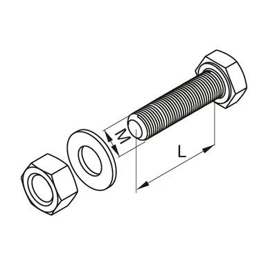 SMM8x60F Schraube (Satz)