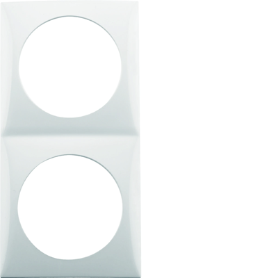 Snow-white gloss double frame