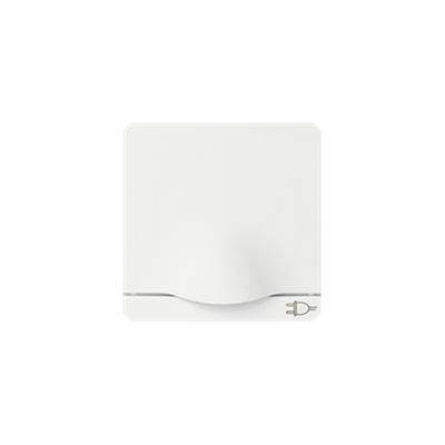 Socket cover with earthing schko and flap white