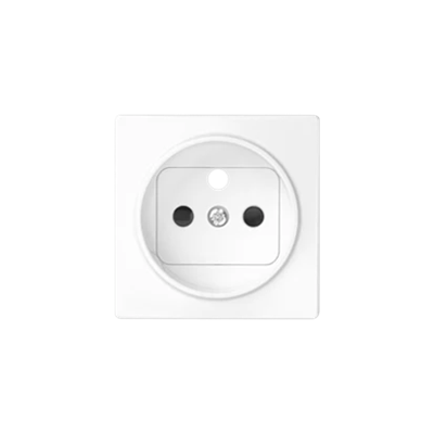 Socket cover with grounding white