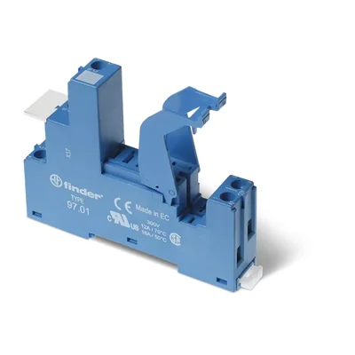 Socket for 46.61 series for DIN rail