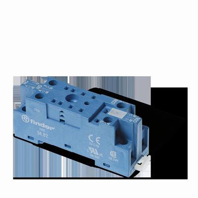 Socket for 55.32 series for DIN rail