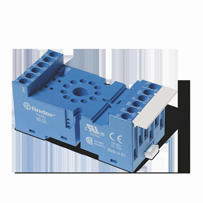 Socket for 60.13 series for DIN rail