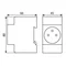 Socket for DIN35 rail KMFS-16A
