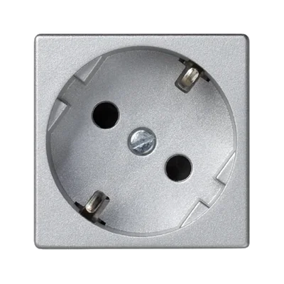 Socket K45 schuko 16A, 230V aluminum
