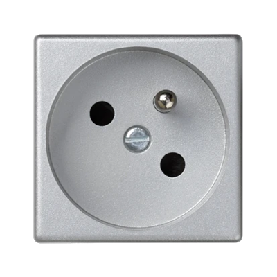 Socket K45 with grounding 16A, 230V, aluminum