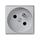Socket K45 with grounding 16A, 230V, aluminum