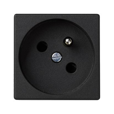 Socket K45 with grounding 16A, 230V, quick connectors, graphite gray