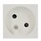 Socket K45 with grounding 16A, 230V, quick connectors, pure white