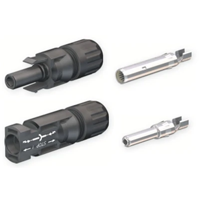 Socket-plug set MC4 Multi-Contact PV-KBT 4/6I-UR and PV-KST4/6I-UR cable outer diameter range 5.5-7.4mm