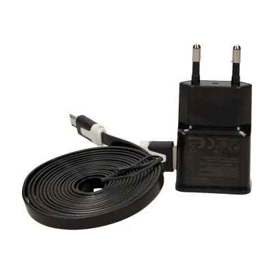 Socket power adapter with Micro USB plug for OR-AE-1367 charger, DC5V, 2A black