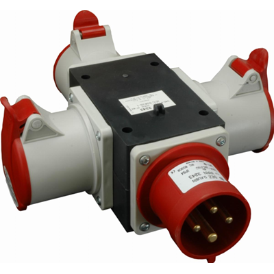 Socket switchgear - Input 16/4 - output 3x16/4