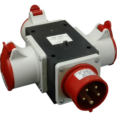 Socket switchgear - Input 16/5 - output 3x16/5