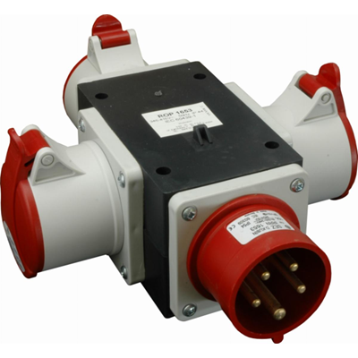 Socket switchgear - Input 16/5 - output 3x16/5