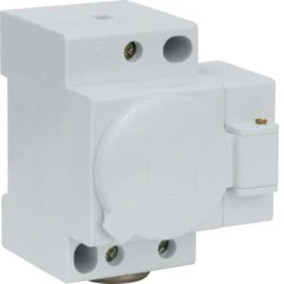 Socket with cover 10/16A, 230V, for switchgear class II.