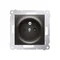 Socket with earthing and shutters (module) 16A 250V anthracite (metallic)