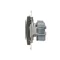 Socket with earthing and shutters (module) 16A 250V anthracite (metallic)