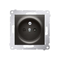 Socket with earthing and shutters (module) 16A 250V anthracite (metallic)