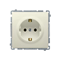 Socket with earthing Schuko (module) 16A 230V beige