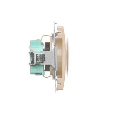 Socket with earthing Schuko (module), 230V, beige