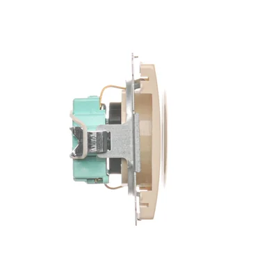 Socket with earthing Schuko (module), 230V, beige