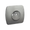 Socket with earthing, with shutters for current paths, 16A, 250V, screw terminals, silver (metallic)