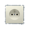 Socket with grounding (module) 16A 250V beige