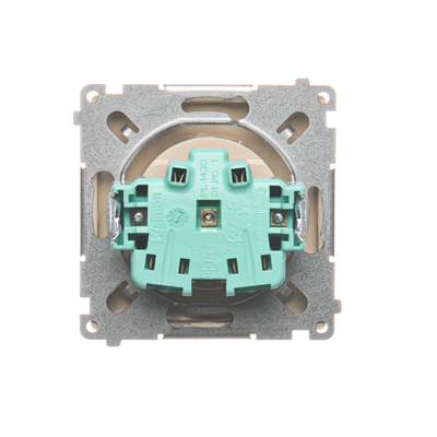 Socket with grounding (module) 16A 250V beige