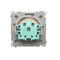 Socket with grounding (module) 16A 250V beige