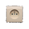 Socket with grounding (module) 16A 250V beige