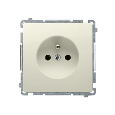 Socket with grounding (module) 16A 250V beige
