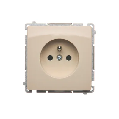 Socket with grounding (module) 16A 250V beige