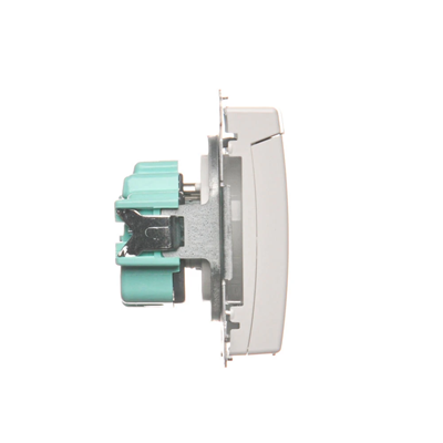 Socket with grounding (module) splash-proof IP44 16A 250V white