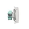 Socket with grounding (module) splash-proof IP44 16A 250V white