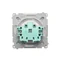 Socket with grounding (module) splash-proof IP44 16A 250V white