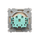 Socket with grounding (module), with shutters for current paths, 16A, 230V, screw terminals, beige