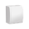 Socket with grounding splashproof IP54 white flap 16A 250V white