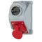 Socket with switch "COMBO-POL" IP44 16A 400V 3P+Z switch 0-1