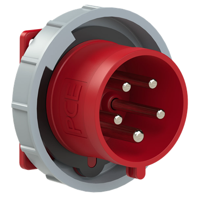 Socket with switch fixed 400V 32A 5P IP67